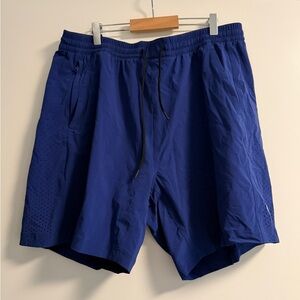 Reigning Champ Royal Blue Drawstring Athletic Shorts